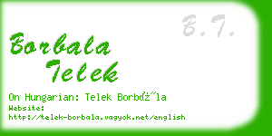 borbala telek business card